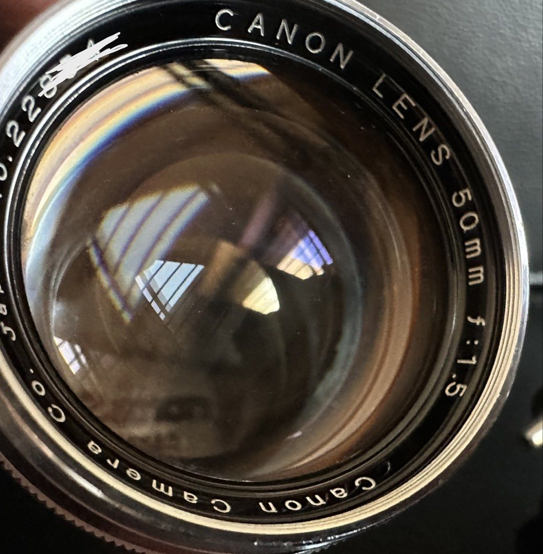 Canon 50mm f/1.5 LTM CLEAN OPTICS | Original Canon Caps + Canon