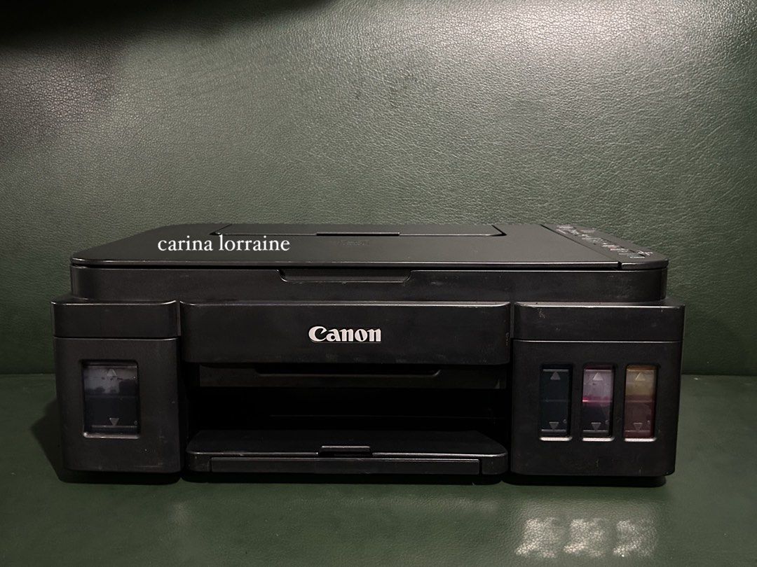 canon g3010 printer (Category: Printers, Scanners & Copiers) located in Manila. Submitted by k.gonzales (Listing ID 1459864086, Image 1). Description: Canon G3010 Printer ✅ Wireless ( Can print using phone ) ✅ Print ( Short, A4, Long ) ✅ Photocopy ( Short & A4 ) ✅ Scan ( Short & A4 ) ✅ Borderless Printing ✅ Dye Ink ✅ Continuous Ink ✅ No issue Pick up | Lalamove ₱4,000.