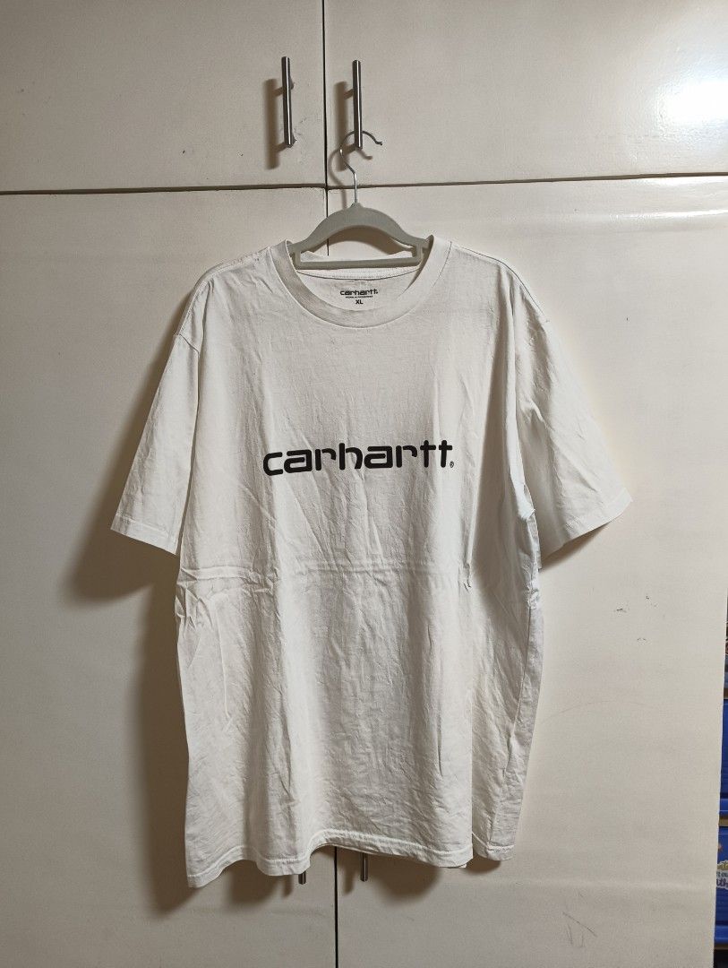 Carhartt Work Wip (Category: Tshirts & Polo Shirts ) located in San Pedro. Submitted by madvillainkicks (Listing ID 1459728903, Image 2). Description: White Carhartt WIP tee. Size XL. Has a small hole on the front. Check photos for details. Good for casual wear..