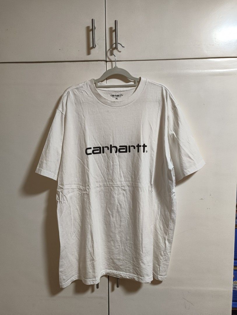 Carhartt Work Wip (Category: Tshirts & Polo Shirts ) located in San Pedro. Submitted by madvillainkicks (Listing ID 1459728903, Image 1). Description: White Carhartt WIP tee. Size XL. Has a small hole on the front. Check photos for details. Good for casual wear..