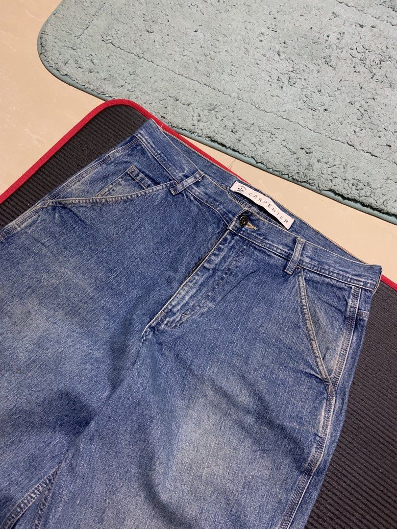 CARPENTER PANTS HEAVY BAGGY (Category: Jeans) located in Bulacan. Submitted by tiann.thrifts (Listing ID 1459899080, Image 3). Description: DM TO PURCHASE‼️‼️ 33-34 43 length 10 hem good as new .