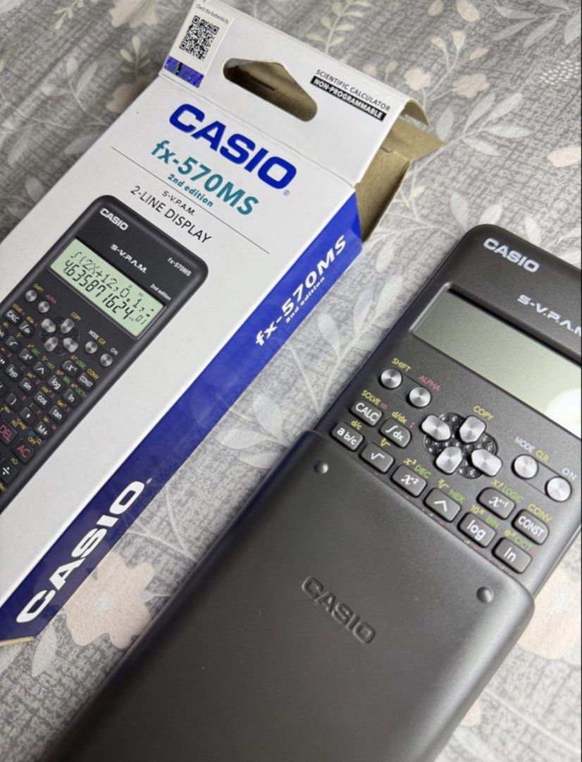 Casio - fx-570MS 2nd Edition (Category: Office & Business Technology) located in Las Pinas. Submitted by delifits (Listing ID 1459785102, Image 1). Description: Bought for ₱1,200 in National Bookstore to be used for Board Exams. Ended up not using! .