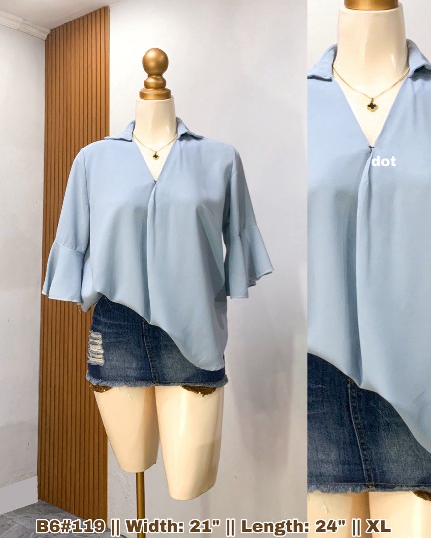 Casual / Office Blouse • Dusty blue (Category: Blouses) located in Cavite. Submitted by cnchnll (Listing ID 1459856861, Image 1). Description: .