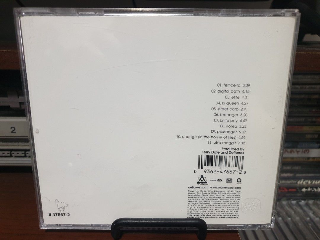 CD DEFTONES - white pony alternatine nu metal (Category: CDs & DVDs) located in Makati City. Submitted by KaTiToYs (Listing ID 1459848430, Image 2). Description: deftones - white pony US🇺🇸press NM meet ups: Makati / BGC / Ortigas... Metro Manila / nearby provinces buyers - pick up via: lalamove / grab... Provincial buyers - ship via: lbc / jrs / jnt... MOP: Gcash ❌❌❌NO COD / COP❌❌❌ Korn deftones limp bizkit sevendust incubus coal chamber p.o.d.