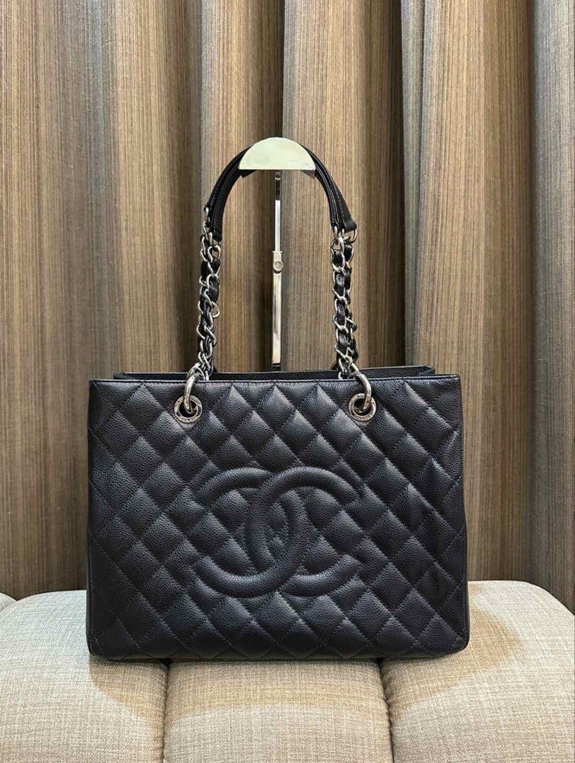 CHANEL GST (Category: Luxury Bags & Wallets) located in Navotas City. Submitted by heiresslovecloset (Listing ID 1459795057, Image 1). Description: Chanel GST's collection! -Black Caviar 125K -Beige Caviar 130K -Maroon Caviar 160k with entrupy authentication and dustbag .