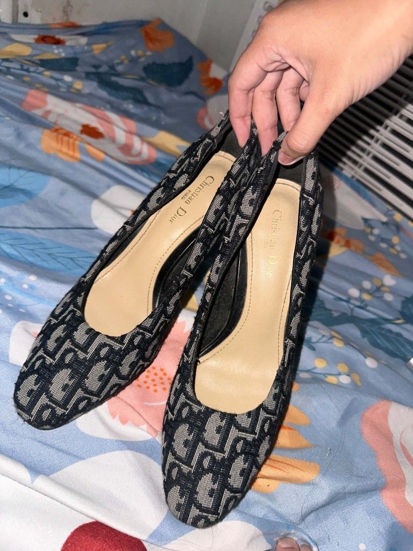 Christian Dior Monogram Heels Size 39 (Category: Heels) located in Manila. Submitted by sophia_tins (Listing ID 1459734028, Image 2). Description: - Authentic Christian Dior heels - Iconic all-over monogram pattern - Made in Italy - Size 39 - Stylish addition to any outfit - Moderate heel height - Soles show some wear (please check photos for details).