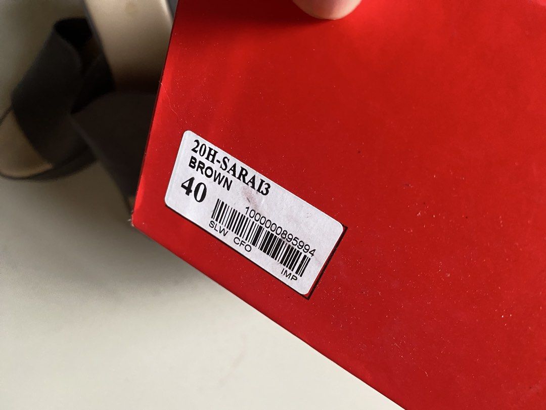 CLN Brown Wedge Sandals Size 40 (Category: Flats & Sandals) located in Cabanatuan. Submitted by ashramtobi29604 (Listing ID 1459703135, Image 2). Description: - Brand: CLN - Color: Brown - Style: Wedge Sandals - Size: 40 - Type: Slip-on - Sole: Textured pattern - Includes: Original box - Ideal for: Casual wear Seldom used maalikabok lng lp posted.