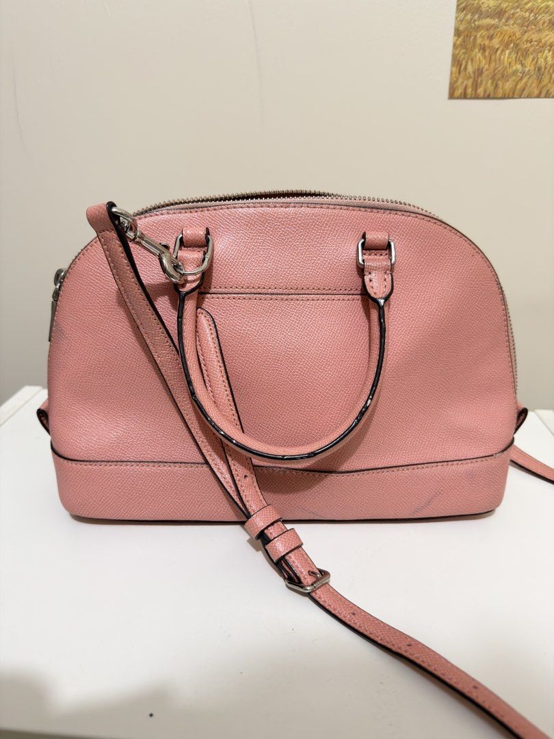 Coach Pink Leather Dome Satchel Bag (Category: Luxury Bags & Wallets) located in Pasig City. Submitted by cl_rissa (Listing ID 1459720535, Image 3). Description: Coach Mini Sierra Satchel Bought in th me US Flaws are posted Disclaimer: These are pre-loved items and may need some cleaning. They’ve been stored in a box for a few months, so please manage your expectations regarding their condition. 😊￼.