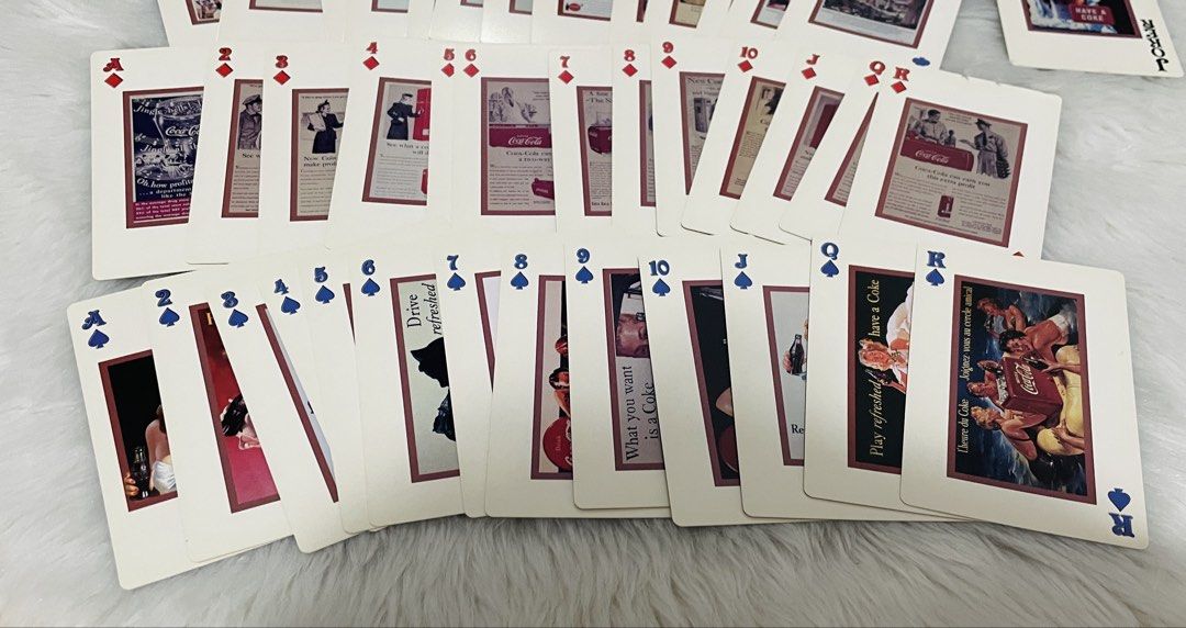 Coca-Cola vintage advertisement playing cards (Category: Vintage Collectibles) located in Quezon City. Submitted by sissymissy1527 (Listing ID 1459716971, Image 2). Description: Complete 54pcs.