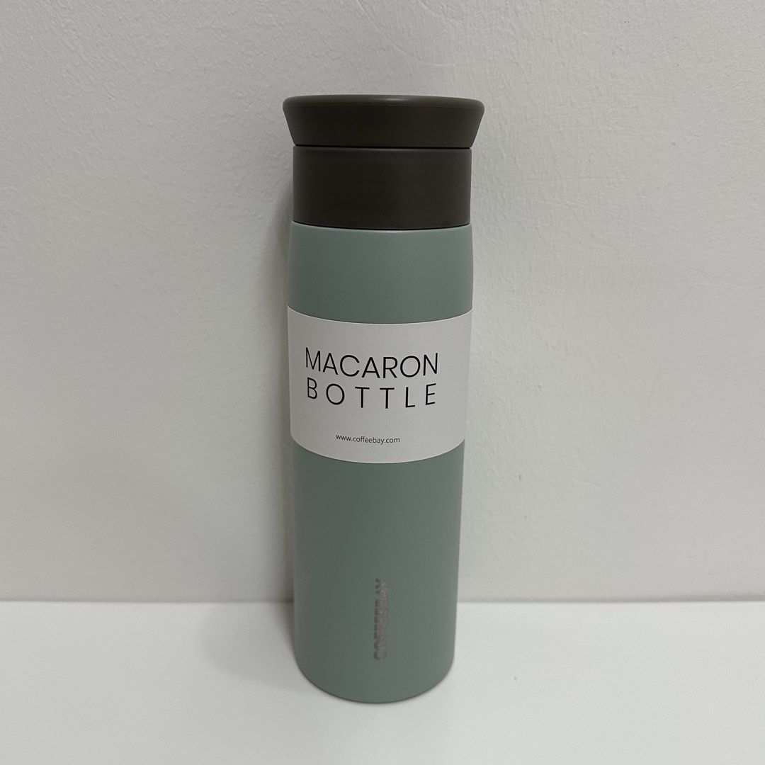 Coffeebay Macaron Bottle Tumbler 500ml (Category: Water Bottles & Tumblers) located in Cavite. Submitted by ppyongg (Listing ID 1459822071, Image 1). Description: ~color: green ~bought for 1050php.