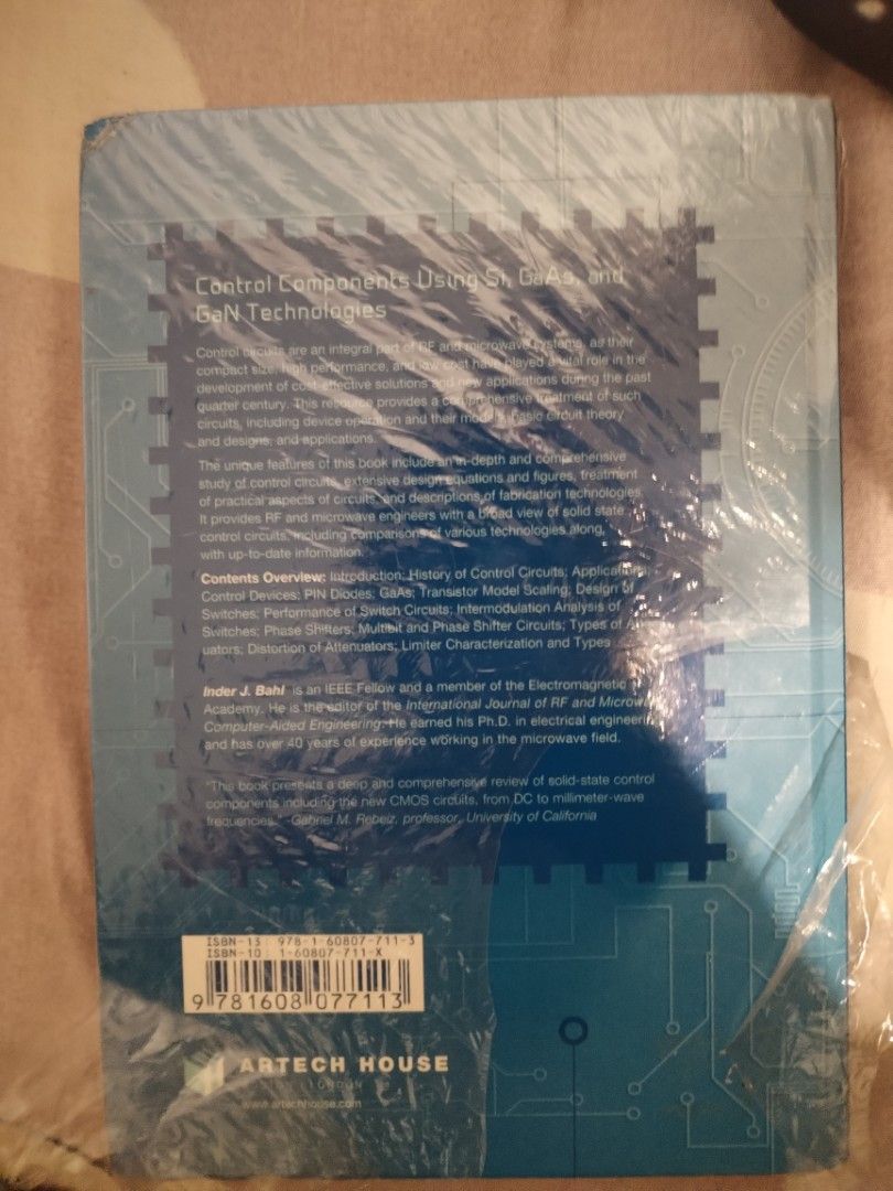 Control Components & Hybrid CMOS SET Device Books Hardcover (Category: Textbooks) located in Manila. Submitted by athenache50065 (Listing ID 1459833364, Image 2). Description: - Two essential technical books for Electrical Engineering. - 'Control Components Using Si, GaAs, and GaN Technologies' by Inder J. Bahl. - 'Hybrid CMOS Single-Electron-Transistor Device and Circuit Design' by Santanu Mahapatra and Adrian Mihai Ionescu. - Includes CD-ROM wi