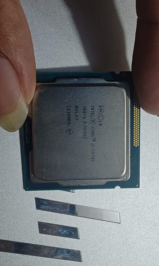 Core i5-3470S (Category: Computer Parts) located in Manila. Submitted by crazyshop102 (Listing ID 1459838072, Image 1). Description: Core i5-3470S Core Performance Total Cores: 4 Total Threads: 4Base Frequency: 2.90 GHzMax Turbo Frequency: 3.60 GHz Cache: 6 MB Intel Smart CacheBus Speed: 5 GT/s location mga boss ilugin pinagbuhatan Pasig city.