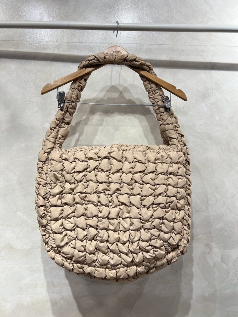 Cos - One size - Quilted Bag Biege (Category: Activewear) located in Quezon City. Submitted by cityboycrates_ph (Listing ID 1459780547, Image 1). Description: Size: OS Material: Polyster Made In: China Condition: Excellent Color rate: 9.5/10 Issue: None Exact metrics shared upon inquiry. Take a quick moment to double-check the size & condition. Once an order is placed and confirmed, we may not be able to make changes or offer cancellations/refund