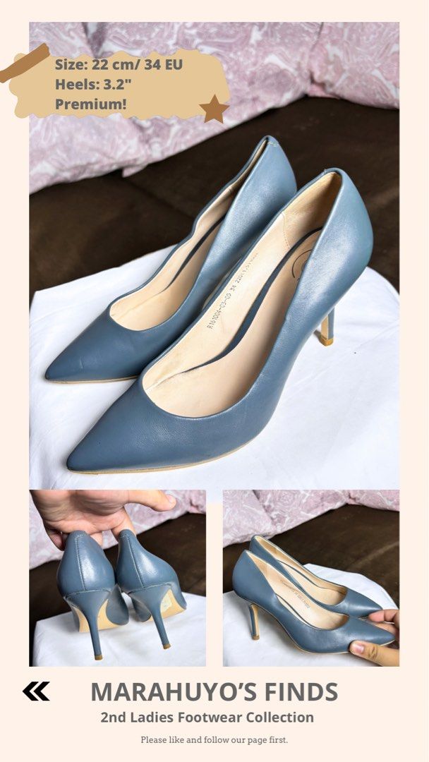 Cream & Tan Bow Heels - Size 22cm/34 EU (Category: Heels) located in Mabalacat. Submitted by marahuyos.finds (Listing ID 1459707484, Image 3). Description: FOR TAKE ALL (SIZE 34): ₱1000 (₱250 Each) Cream and tan heels with a cute bow detail. Block heel measures 1.8 inches. Premium quality. Great for dressing up or down. Comfortable and stylish. Perfect for any occasion..