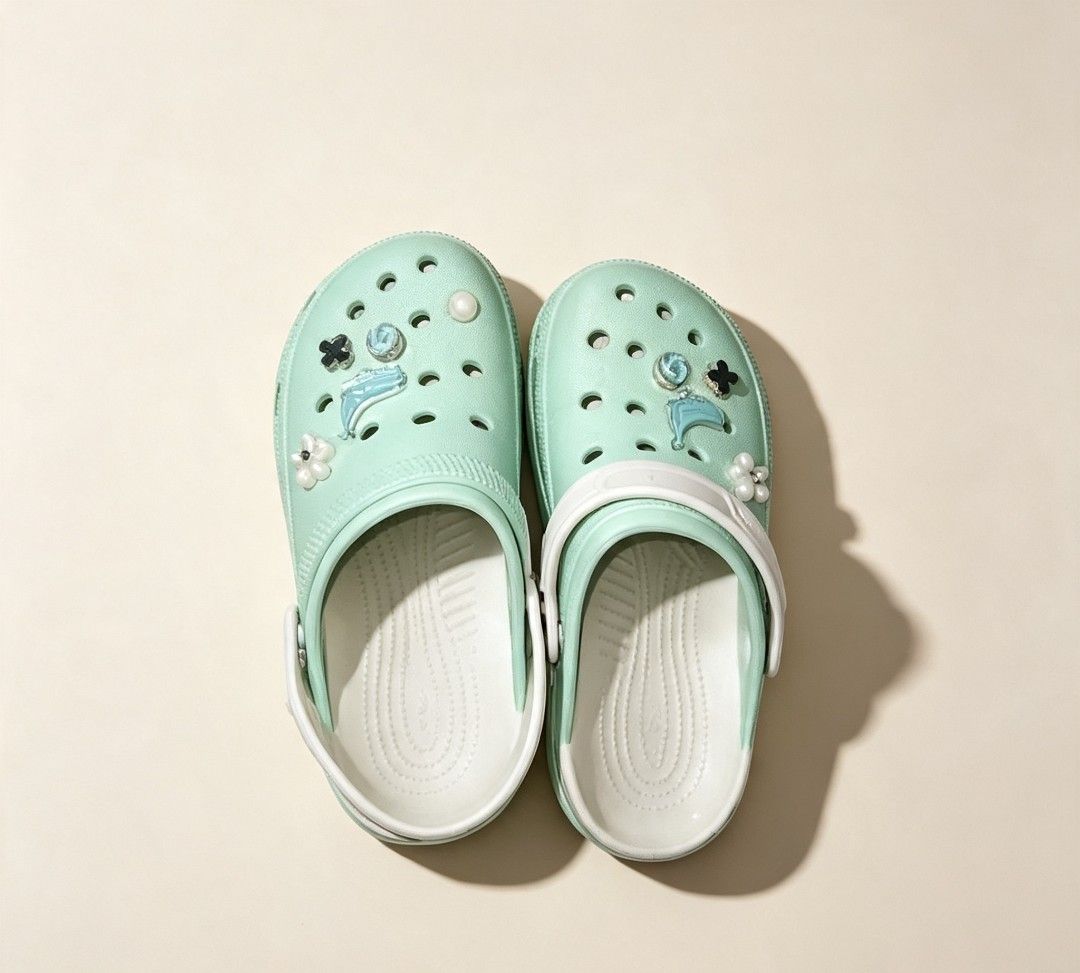 CROCS AND SANDALS FOR SALE (Category: Flats & Sandals) located in Manila. Submitted by maxine_27 (Listing ID 1459809213, Image 1). Description: SANDALS DETAILS: size: 39-40 color: black and brown brand: YOTO price: ₱120 CROCS DETAILS: size: 38-39 color: teal with blue charms brand: CROCS price: ₱400 BOUGHT WHERE: SM VAL LOC: GEN.T DE LEON VALENZUELA CITY RFS: NEED FUNDS! 💥📢.