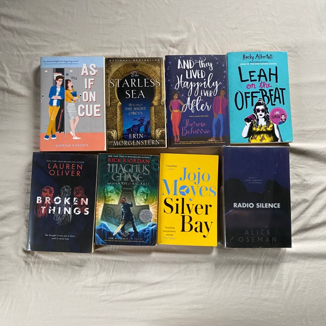 decluttering sale (Category: Storybooks) located in Manila. Submitted by ninahs.j (Listing ID 1456451563, Image 2). Description: decluttering sale! 💌 • the hammer of thor - 79 SOLD daisy jones and the six (annotated) - 159 • broken things - 189 • leah on the off beat - 59 • and they lived happily ever after (sealed) - 359 • as if on cue (bnew) - 299 SOLD starless sea (annotated) - 159 • silver bay - 139 • radio silence (HB) - 449 • the viscount 