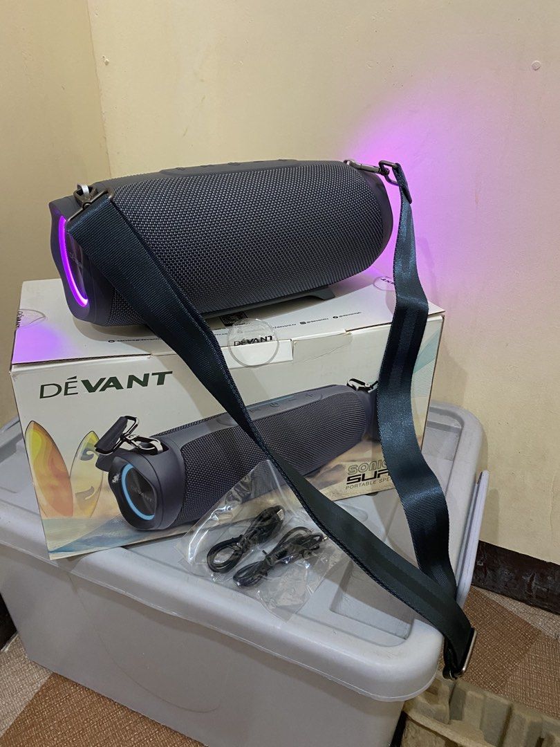 devant portable speaker, sonique surf (Category: Soundbars, Speakers & Amplifiers) located in Manila. Submitted by jrsanz (Listing ID 1459701050, Image 1). Description: selling my brandnew devant portable speaker RFS: need funds lang.