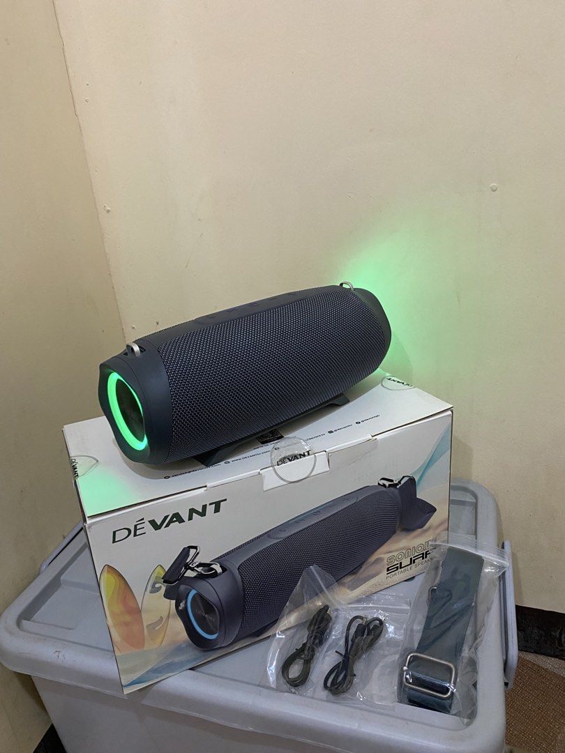 devant portable speaker, sonique surf (Category: Soundbars, Speakers & Amplifiers) located in Manila. Submitted by jrsanz (Listing ID 1459701050, Image 3). Description: selling my brandnew devant portable speaker RFS: need funds lang.