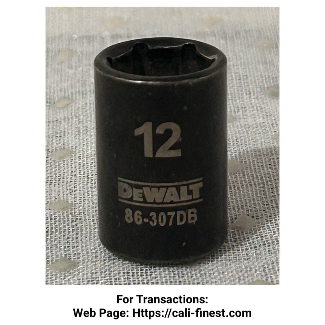 Dewalt metric 3/8 drive 6 point socket (Category: Home Improvement Tools & Accessories) located in Pasig City. Submitted by califinestcollectibles (Listing ID 1459775301, Image 1). Description: Dewalt metric 3/8 drive 6 point socket HT#0034 •12 86-307DB - 150 pesos Original/Authentic From USA Pick Up at One Oasis condominium ortigas extension pasig city Or Delivery via Lalamove,Jnt, LBC cod/cop JNT (payment first basis,gcash) THANKYOU.