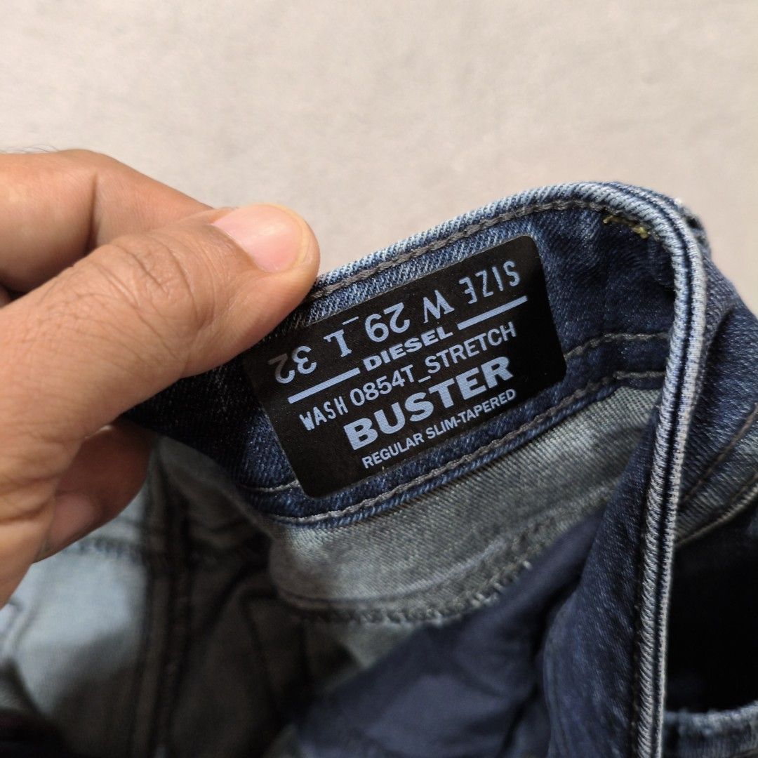 Diesel DNA buster jeans (Category: Jeans) located in Calatrava. Submitted by ermitany0 (Listing ID 1459834707, Image 2). Description: Diesel DNA buster jeans Very good condition Size: 29 ( 32 actual size ) Length: 38" Front rise: 11" Hem: 6" Stretchable fabric Please check photos for more details ✅ Location: Negros Occidental Pm if interested 📩📩📩📩.