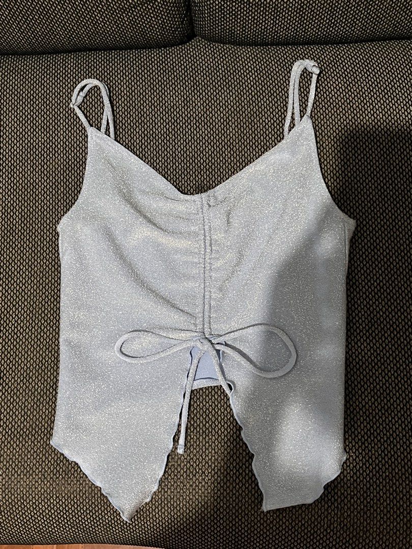 DIVIDED Sheer Butterfly Top (Category: Sleeveless) located in Manila. Submitted by elise_21 (Listing ID 1459807055, Image 1). Description: only worn once, like new. .