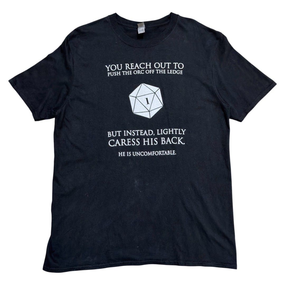 Dungeons and Dragons Statement Tee Shirt (Category: Tshirts & Polo Shirts ) located in Dinalupihan. Submitted by brokencasket (Listing ID 1459822377, Image 1). Description: Dungeons and Dragons Statement Tee Shirt Size L. 21 in width 29.5 in length .