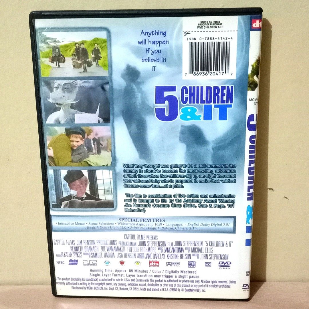 DVD Movie : "5 CHILDREN & IT" (Category: CDs & DVDs) located in Bulacan. Submitted by namethesizemkt2 (Listing ID 1459816561, Image 3). Description: .