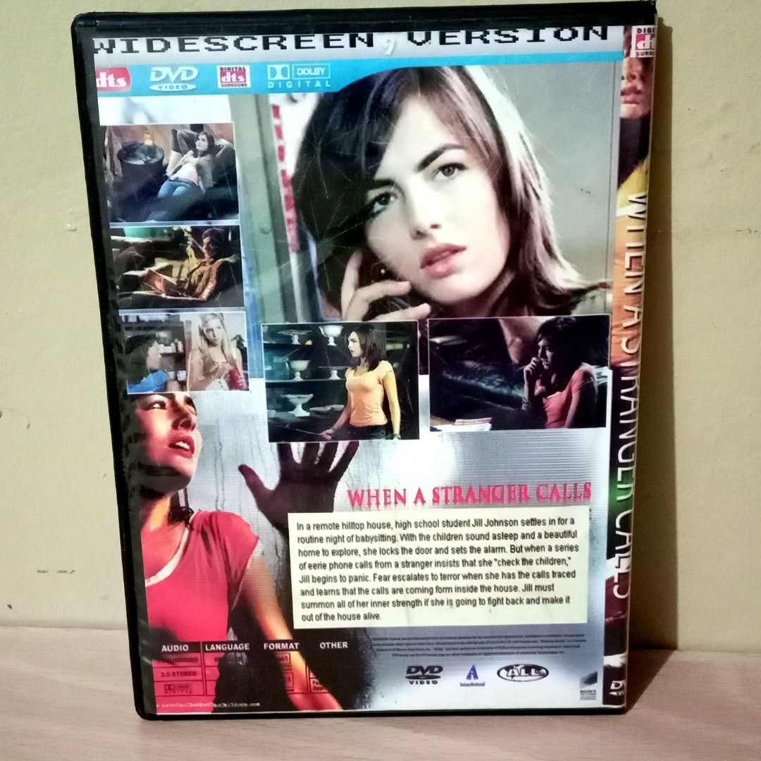 DVD Movie : "WHEN A STRANGER CALLS" (Category: CDs & DVDs) located in Bulacan. Submitted by namethesizemkt2 (Listing ID 1459817101, Image 3). Description: .
