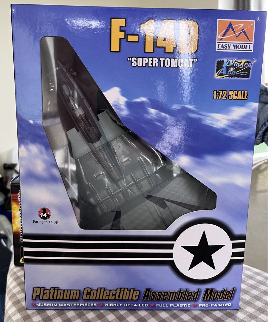 Easy Model F14D 1:72 (Category: Vehicle & Diecast Models) located in Manila. Submitted by erwinee (Listing ID 1459737897, Image 1). Description: Bnew, opened for inspection only 1:72 scale Made of plastic.