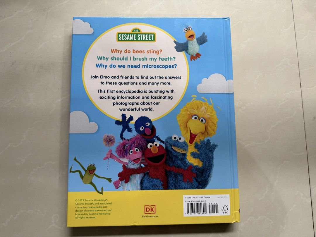 Elmo Asks Why - A First Encyclopedia (Category: Children's Books) located in Paranaque City. Submitted by dbymbong (Listing ID 1459748793, Image 2). Description: - lightly used - bought in the US - brand new price is $25 MOP: Gcash.