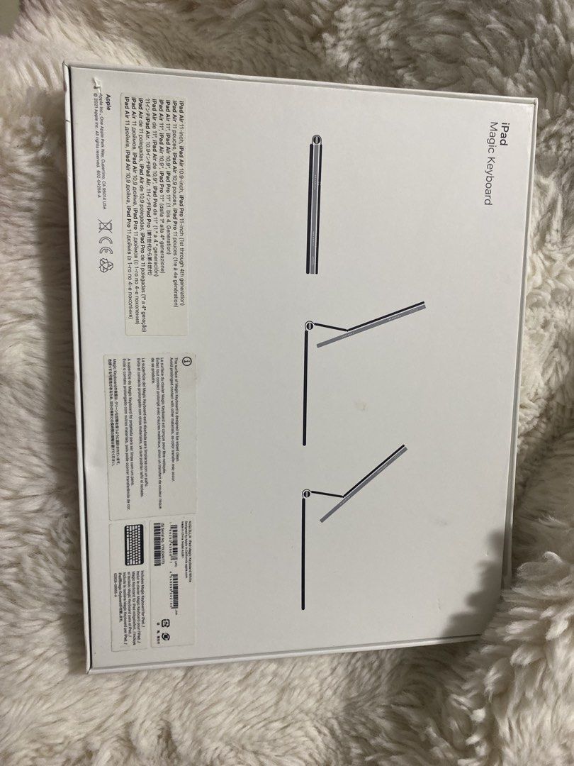 Empty Box Only: Official Apple iPad Magic Keyboard 11" / 10.9" (White) (Category: Computer Keyboard) located in Bacoor. Submitted by brandedluxuryshop (Listing ID 1459897015, Image 2). Description: Original Empty Retail Box ONLY for Official Apple iPad Magic Keyboard 11-inch / 10.9-inch (White - Model MJQK3LL/A) Selling the original authentic box for the white 11” Apple Magic Keyboard. Perfect for buyers or sellers who need original retail packag