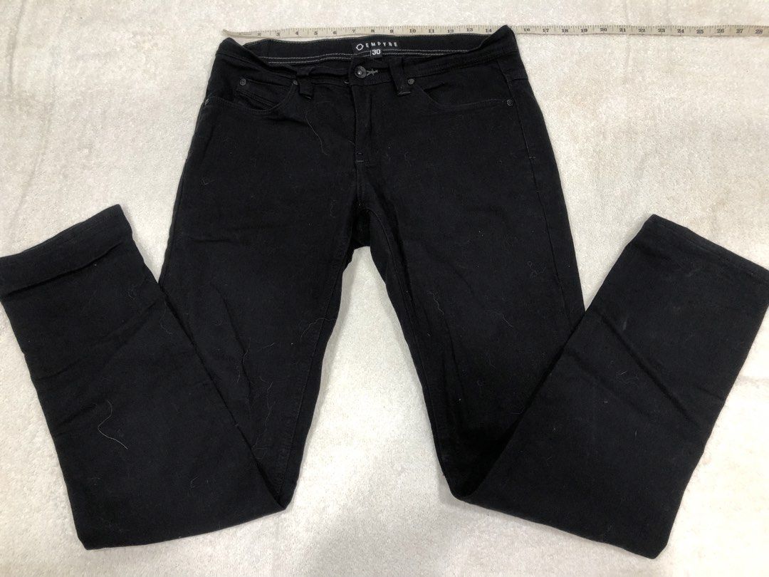 Empyre Black Denim Jeans Size 30 (Category: Jeans) located in Manila. Submitted by janmichael26601 (Listing ID 1459793788, Image 1). Description: - Brand: Empyre - Color: Black - Fit: Straight Leg - Size: 30 Waist - Style: Classic five-pocket - Closure: Button and zip fly - Material: Durable denim - Ideal for: Everyday wear - Note: Please check measurements in photos.