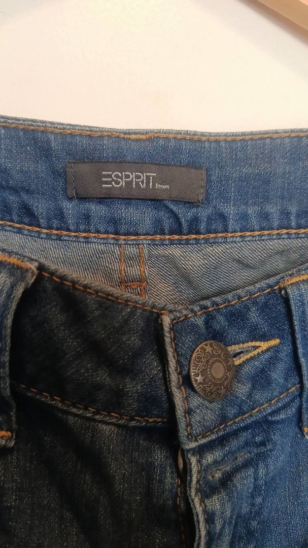 Esprit Denim Pants (Category: Jeans) located in Manila. Submitted by dressforlessbyliz_2024 (Listing ID 1459798479, Image 2). Description: Esprit Smart Straight Denim Pants ❤️Condition: Preloved ❤️Size: 29 inches waistline ❤️Price: 390 Php + SF *Payment 1st *No COD .