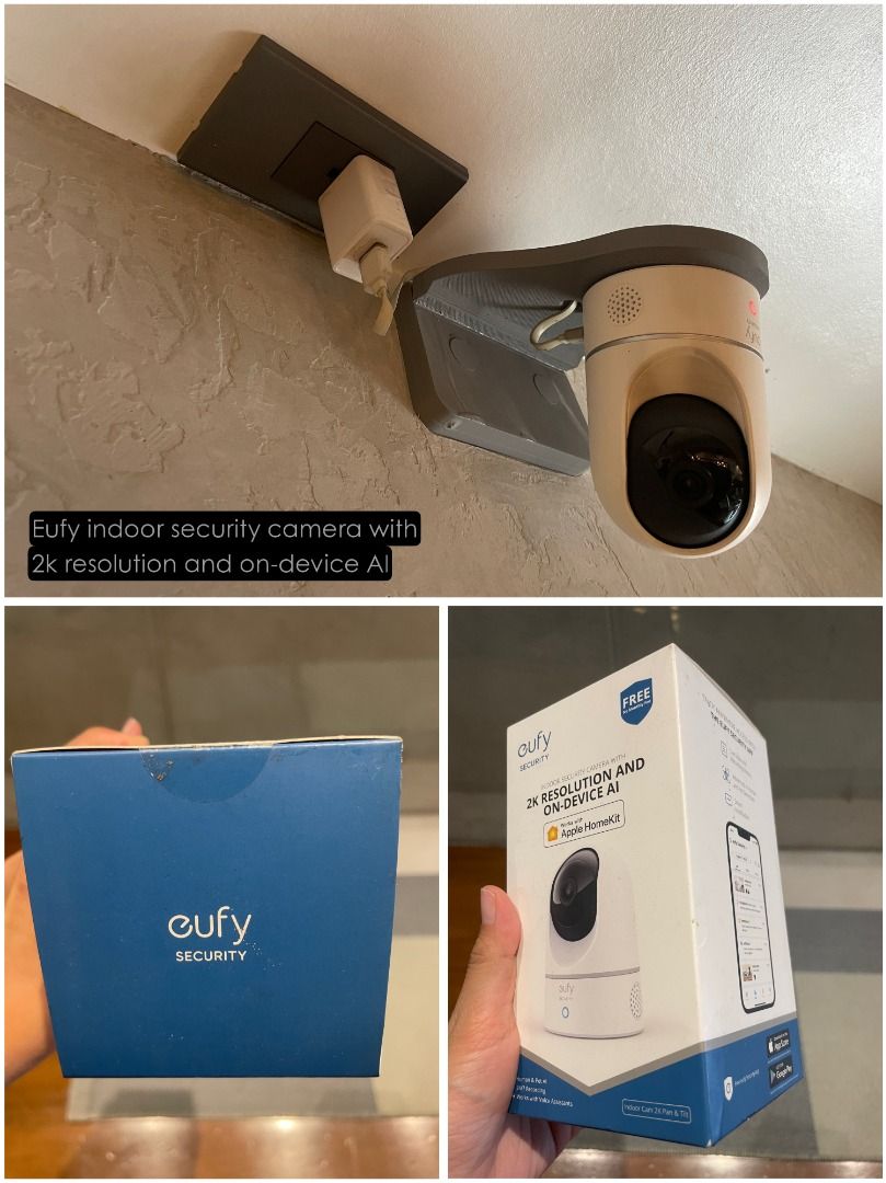 Eufy indoor security camera with 2k resolution and on-device AI - 1 Available (Category: Security Systems & CCTV Cameras) located in Manila. Submitted by designlab2014 (Listing ID 1459761970, Image 1). Description: Box still unopened..