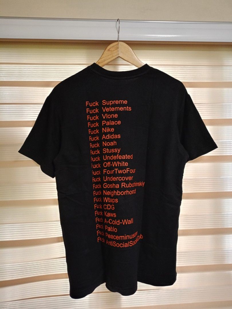 F*ck by Airway Shirt (Category: Tshirts & Polo Shirts ) located in Valenzuela. Submitted by One.Only.Nan (Listing ID 1459711239, Image 1). Description: M on tag Actual W20" L27" 9 color rate MOO GCASH MAYA AUB BPI VALENZUELA CITY LOC.