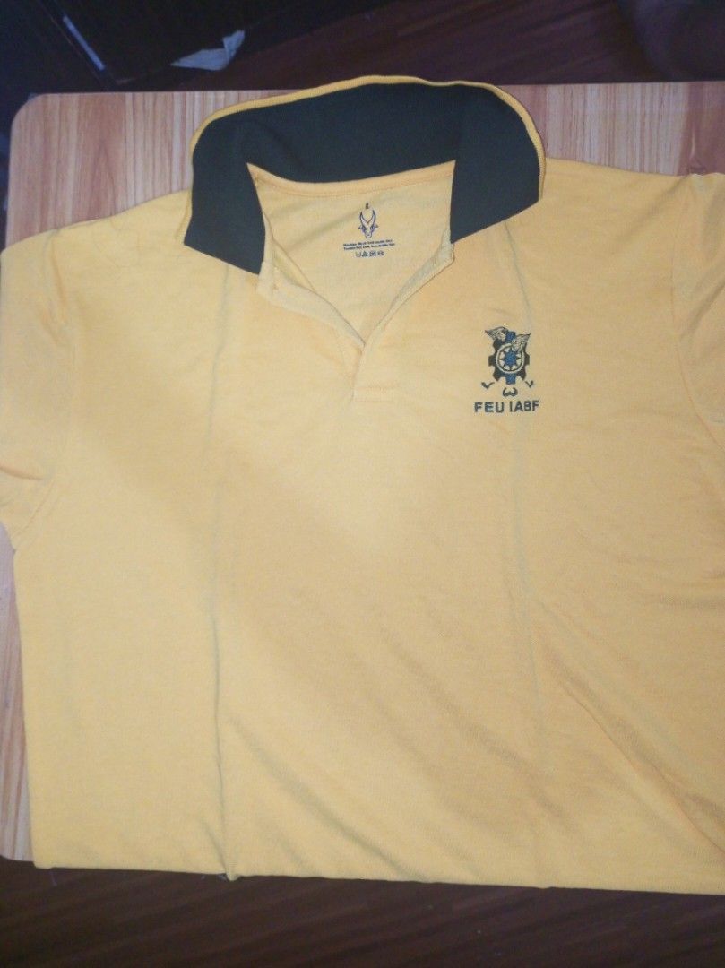 FEU Insti Polo (IABF) (Category: Shirts) located in Manila. Submitted by _yy_hmb (Listing ID 1459768571, Image 1). Description: Yellow FEU IABF Polo Size: XL Manila based..