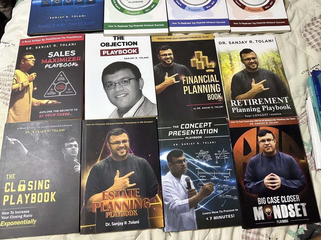Financial Advisor book (Category: Textbooks) located in Taguig. Submitted by engrcj (Listing ID 1459766009, Image 2). Description: For sale: Bundle of Dr Sanjay Tolani books for Financial Advisors. 4 books are signed by Dr Sanjay. Bought last March 2025. 10,000 (slightly nego) All books are in mint condition. #MDRT #SanjayTolani #FinancialAdvisor.