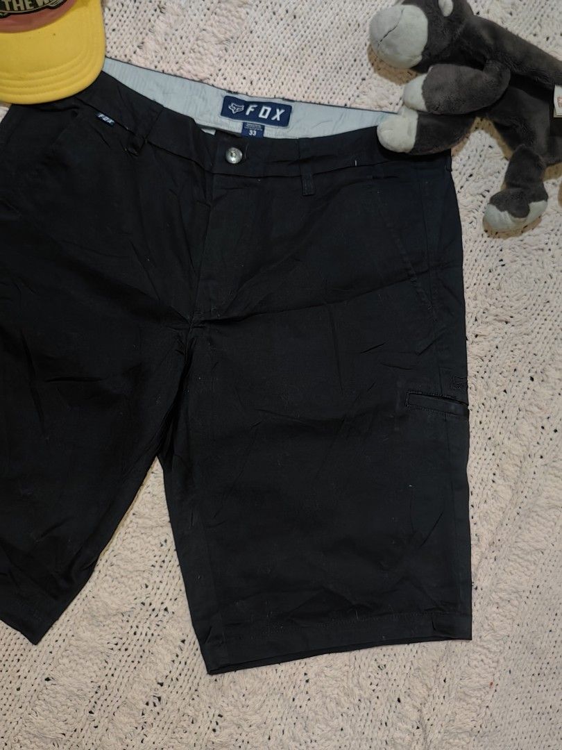 Fox Racing Black Chino Shorts (Category: Shorts) located in Tuguegarao City. Submitted by ekko_bag (Listing ID 1459765586, Image 3). Description: Item Specifics: Condition - In Excellent condition. Thrifted from Japanese Bale ✔️✔✔ Black Chino Shorts with small embroidered Fox Logo on the side ✔️✔✔ Mode of payment - Gcash Payment first, No COD ⚠️⚠️⚠️ Please manage your expectations as this shirt is an authentic collectors item⚠️⚠️⚠️ ⚠️Color may va