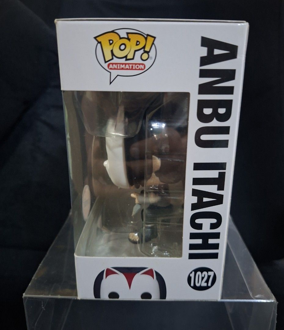 Funko Pop Anbu Itachi 1027 Chase Edition (Category: Designer & Blind Box Toys) located in Taguig. Submitted by AlfonsoJaimepreloved (Listing ID 1459822287, Image 3). Description: Itachi Anbu Funko Pop Chase & Chalice Collectibles Exclusives Condition : 8/10 Issue : Dent Box Price : 1,500 RFS : Decluttering Location : ibayo Tipas Taguig City MOD : Lalamove / LBC at buyer expense & risk (w/ free used protector) * Can do meet up by schedule at BGC /