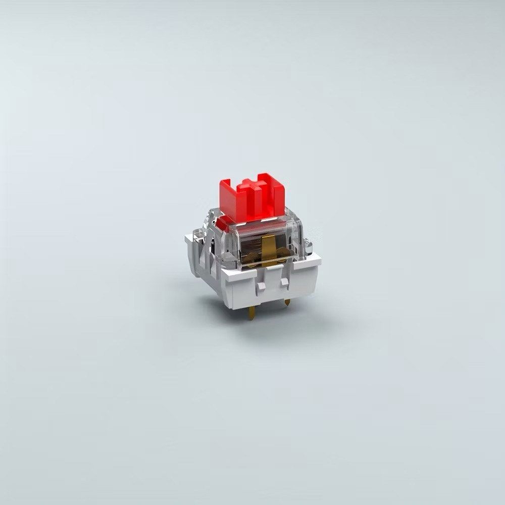 Gateron Red Mechanical Keyboard Switch (Category: Computer Keyboard) located in Paranaque City. Submitted by qwertyuiop777 (Listing ID 1459762878, Image 2). Description: - Gateron Red mechanical keyboard switch - Clear housing with red stem - Linear switch type - Excellent for gaming and typing - Ideal for single switch replacement or custom keyboard builds.