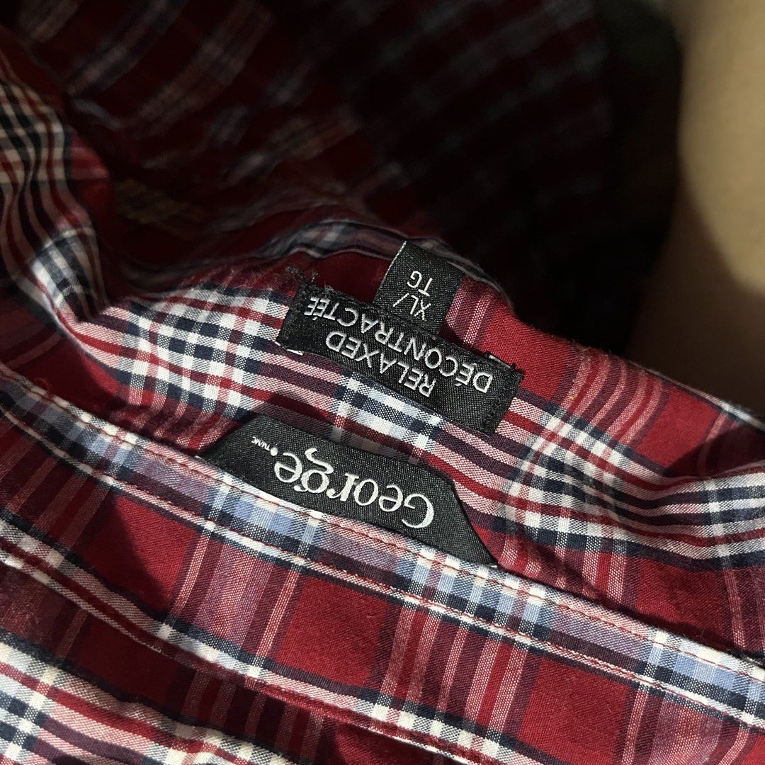 George Red Plaid Button-down Shirt (Category: Tshirts & Polo Shirts ) located in Pasay City. Submitted by fromtheashes (Listing ID 1459747222, Image 2). Description: .