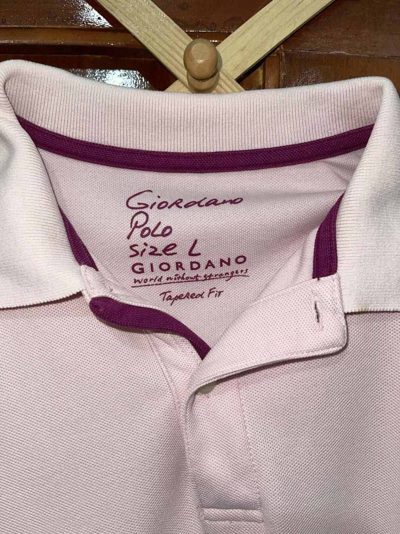 Giordano Polo Shirt (Category: Tshirts & Polo Shirts ) located in Iloilo. Submitted by kebgab (Listing ID 1459839688, Image 2). Description: Light Pink.