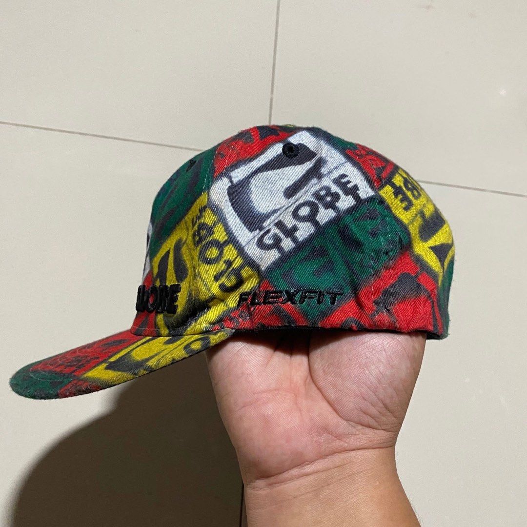 Globe Flexfit All Over Print Snapback Cap (Category: Caps & Hats) located in Kapatagan. Submitted by thrifting_jake (Listing ID 1459824241, Image 3). Description: GLOBE Skateboarding Flexfit Cap 🔥 Size S-M Excellent condition 299+sf LDN, Mindanao 📍 Icole Jake Lacuna is not affiliated, associated, or in any way officially connected with the Brand(s) mentioned in this post, or any of its subsidiaries or its affiliates. The names, marks, emblems a