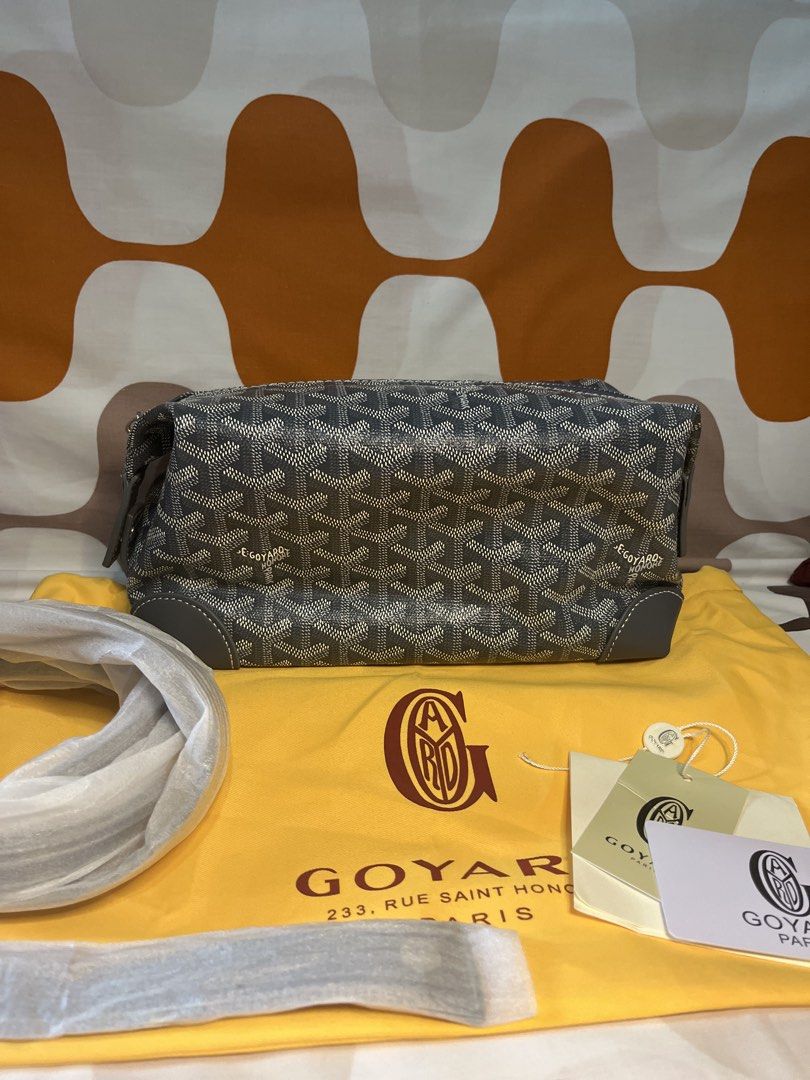 Goyard Bowling Bag with 2 Straps (Category: Luxury Bags & Wallets) located in Las Pinas. Submitted by erenrosc (Listing ID 1459720019, Image 1). Description: - Goyard Pouch - Classic Grey Goyardine Canvas - Yellow Interior - Includes Original Dust Bag - Includes Authenticity Cards - Detachable Strap - Perfect for Travel or Everyday Use - Made in France.
