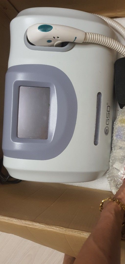 GSD IPL Hair Removal Machine with Accessories (Category: Hair Removal) located in Manila. Submitted by mitchikoy182234 (Listing ID 1459899367, Image 1). Description: - GSD IPL Hair Removal Machine - Multiple treatment heads included - Ready for a new owner - Please check photos for detailed condition - Feel free to ask any questions.
