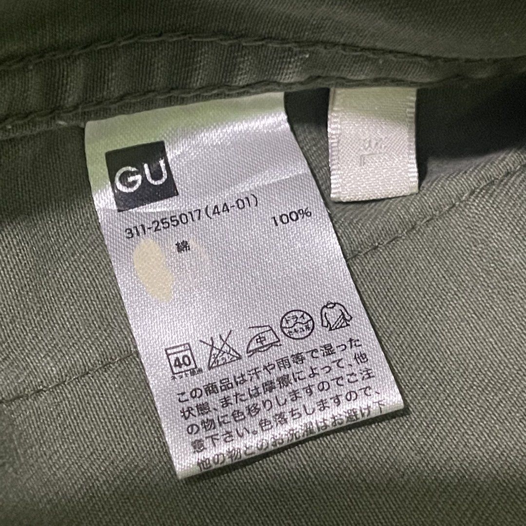 GU Utility/Military Jacket (Category: Coats, Jackets and Outerwear) located in Manila. Submitted by jepjepjooray (Listing ID 1459752639, Image 3). Description: GU Utility/Military Jacket XL on tag (fits L to XL) 23”x30” Excellent condition No issues P500 + sf Location: Balanga, Bataan.