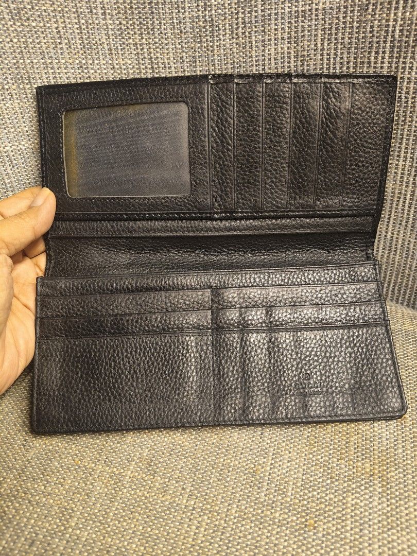Gucci Guccissima leather long wallet (Category: Luxury Bags & Wallets) located in Mabalacat. Submitted by chiccharmbymitch (Listing ID 1459816326, Image 3). Description: Self authenticate.