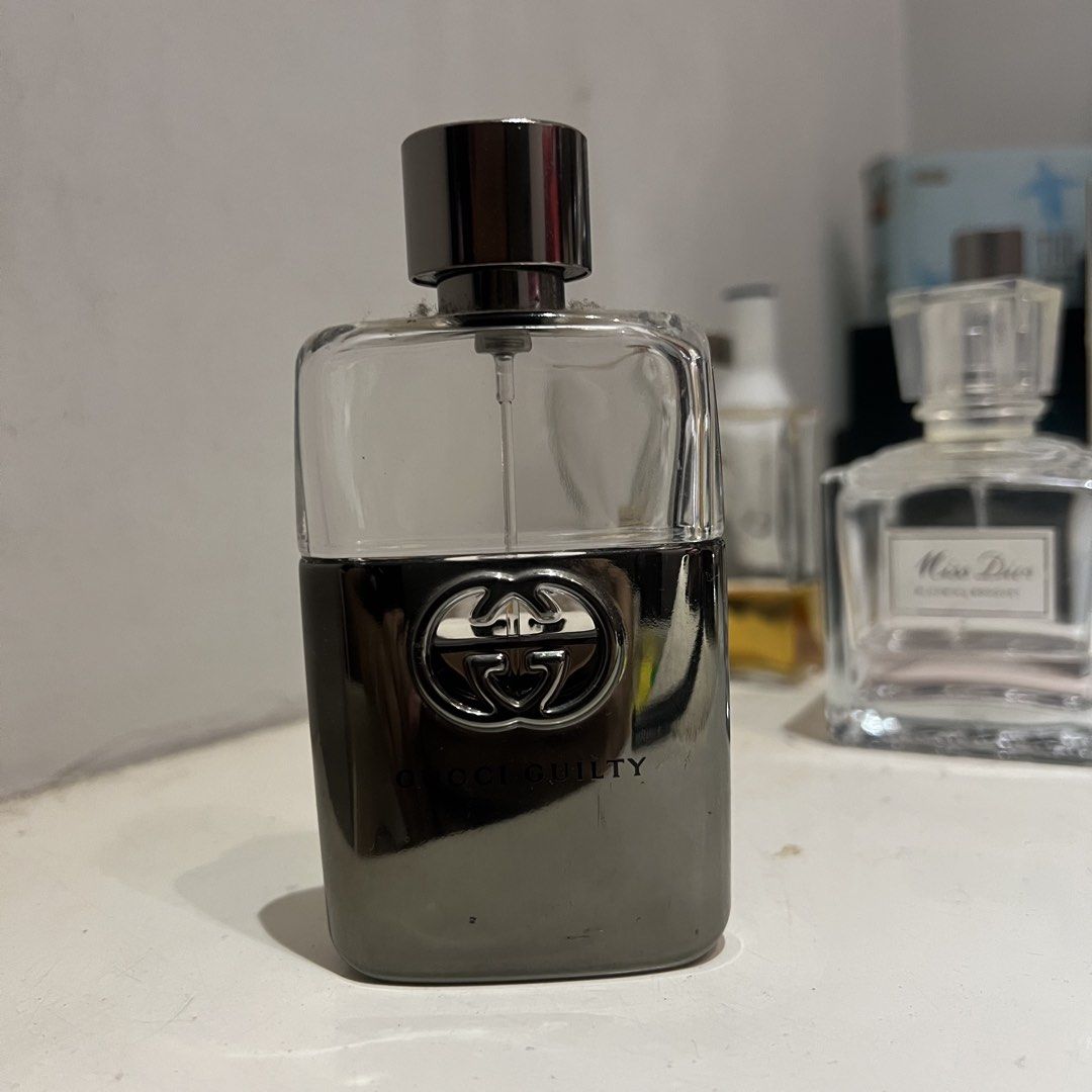 Gucci Guilty Eau de Toilette 50ml (Category: Fragrance & Deodorants) located in Manila. Submitted by encoreph_ (Listing ID 1459895928, Image 1). Description: - Gucci Guilty Eau de Toilette - 50ml bottle (1.6 fl oz) - Made in France - Ideal for everyday wear - Features a stylish metallic bottle finish - Selling as part of a personal collection clear-out.