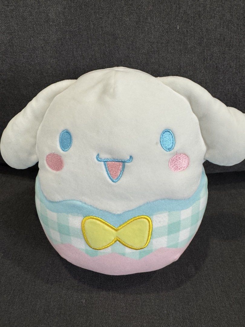 Hello Kitty, Cinnamoroll, Kirby, Milk Plushies (Category: Plushies & Soft Toys) located in Pasig City. Submitted by anazareno (Listing ID 1459693600, Image 3). Description: Preloved Plushies - Squishmallow Cinnamoroll (8in X 7.5in) - Squishmallow Hello Kitty 50th anniversary (w/tag, 8in x 7.5in) - Cinnamoroll (bought in Japan, 6.5in x 9.5in head) - Milk 2pcs (baby friend of Cinnamoroll, bought in Japan, 2in x 4.6in) - Kirby (w/tag, bought in Japa