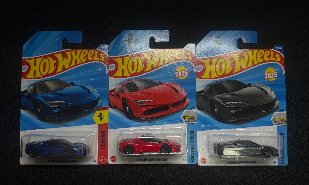 Hot Wheels Ferrari set (Category: Vehicle & Diecast Models) located in Binan City. Submitted by leonardoambil (Listing ID 1459851274, Image 3). Description: SET Prot per 🚙 +15 regular prot +30 CRA prot 📍BIÑAN LAGUNA LOC 💵PAYMENT MINE NOW PAY NOW GCASH MAYA CASH FOR MEETUP 📦SHIPPING LBC LALAMOVE/GRAB 🤝MEETUP CASH SOUTHWOODS MALL ROBINSON GALLERIA SOUTH FESTIVAL MALL ( by Sched M,W,TH,Sun) Makati area ONE AYALA GLORIETTA GREENBELT .